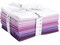 Fat Quarter Bundle -100% Cotton | Pure Solids | Shades of Purple and Magenta l Mix Colors | Quilting & Crafting Soft Fabric | Special Gift
